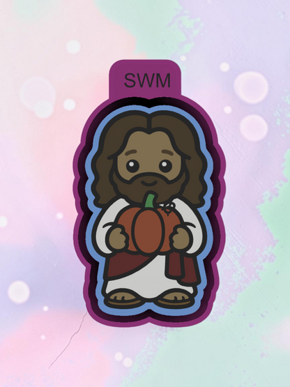 Jesus with Pumpkin - Custom Premium Car Air Freshener