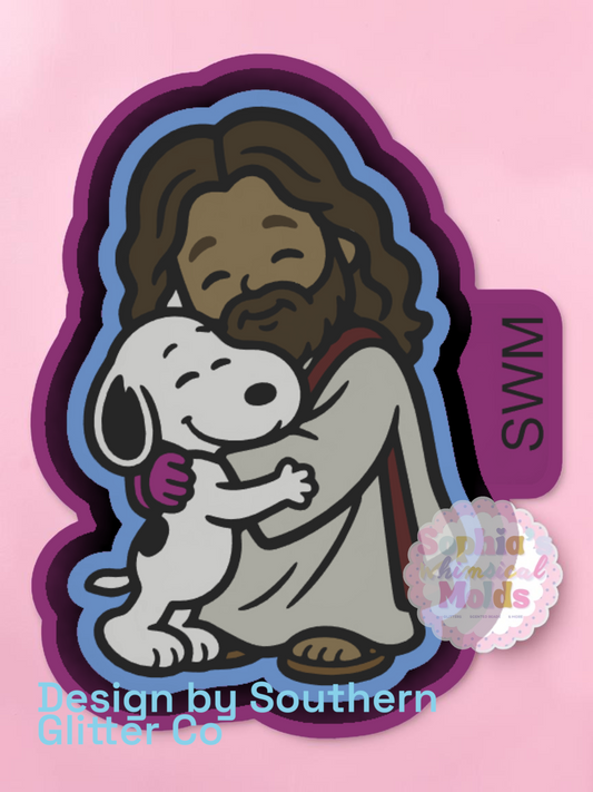 Jesus with Snoopy - Premium Silicone Mold