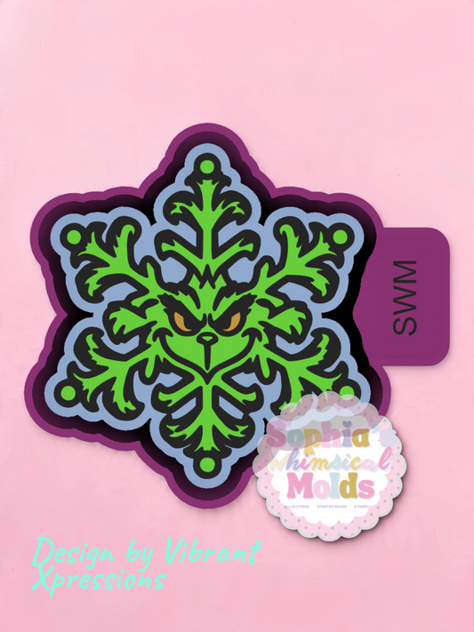 Mean and Green Snowflake - Premium Silicone Mold