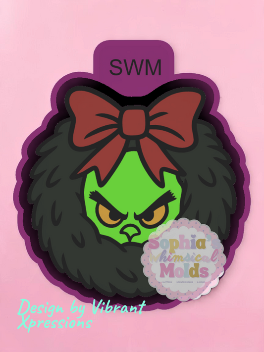 Mean and Green Wreath - Premium Silicone Mold