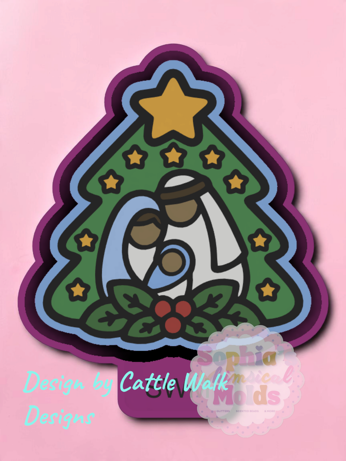 Nativity Christmas Tree - Premium Silicone Mold
