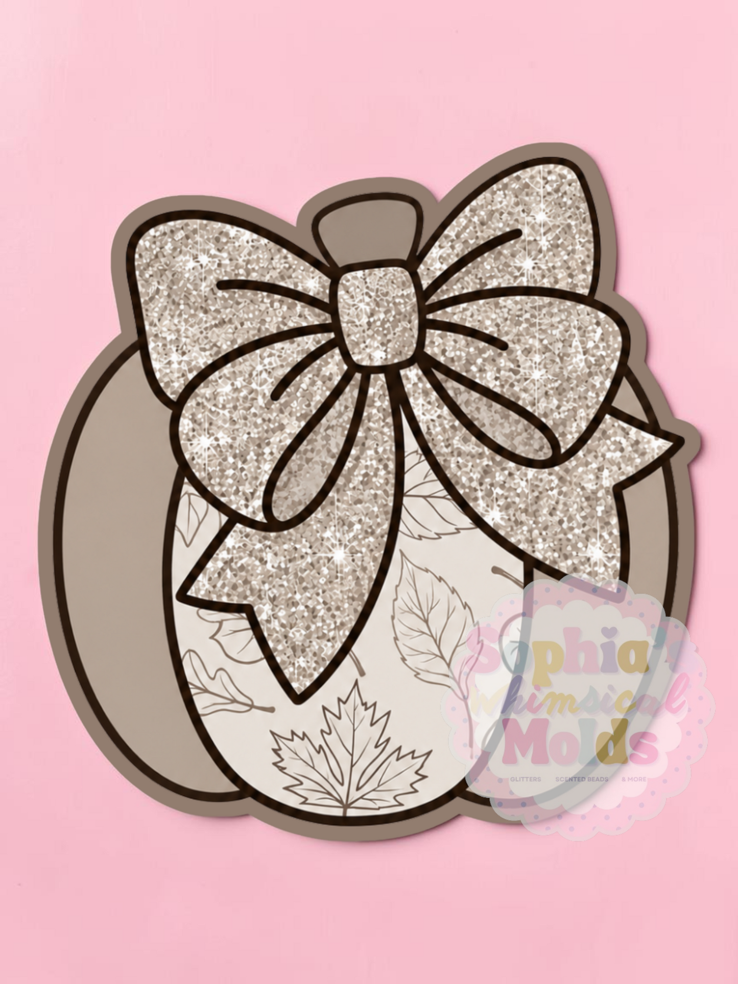 Pumpkin Bow - Cardstock Inserts for Silicone Mold