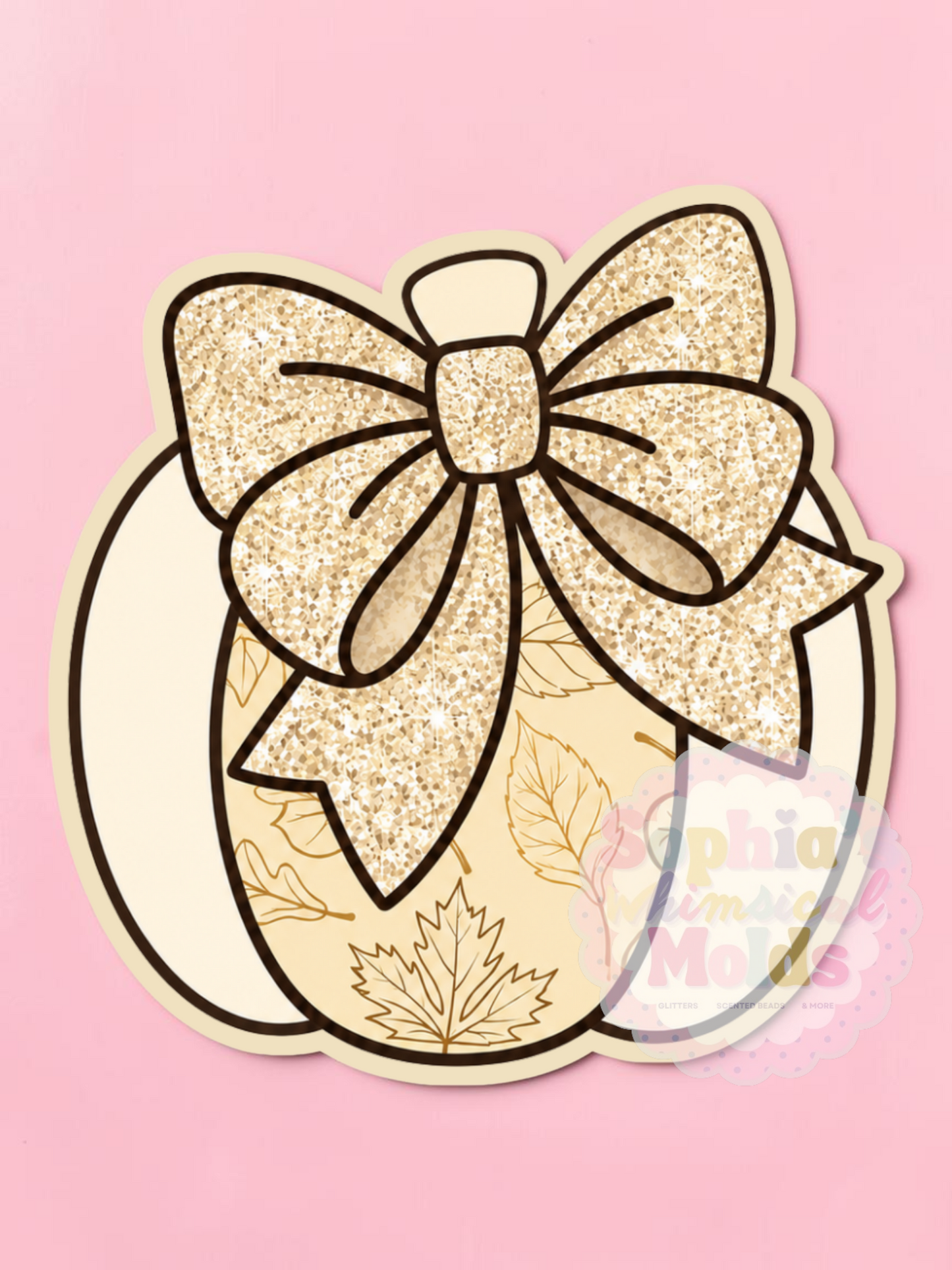 Pumpkin Bow - Cardstock Inserts for Silicone Mold