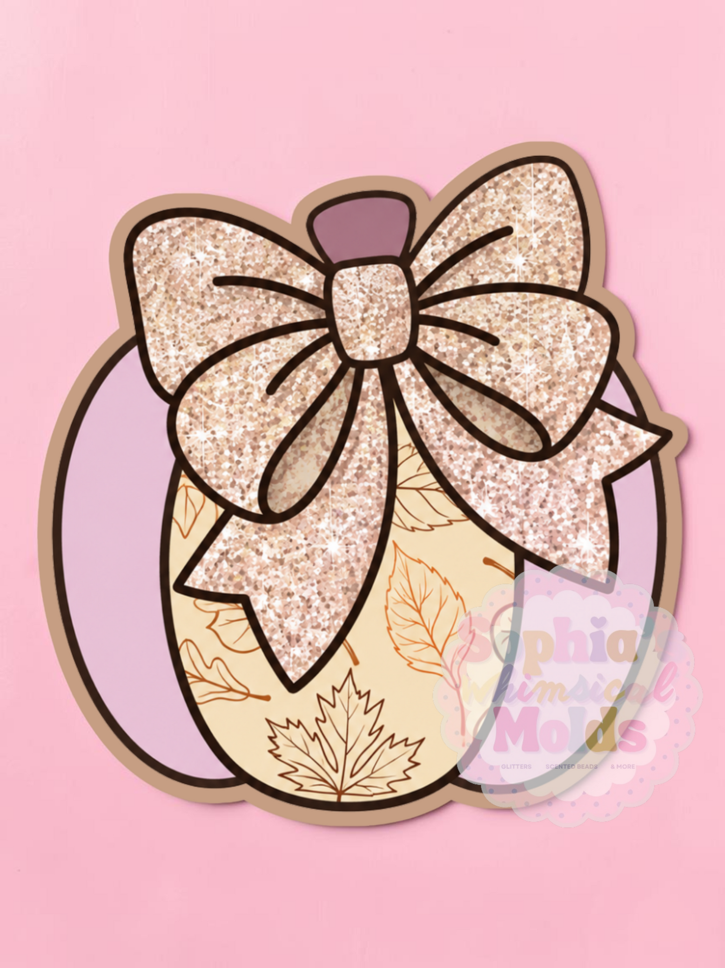 Pumpkin Bow - Cardstock Inserts for Silicone Mold