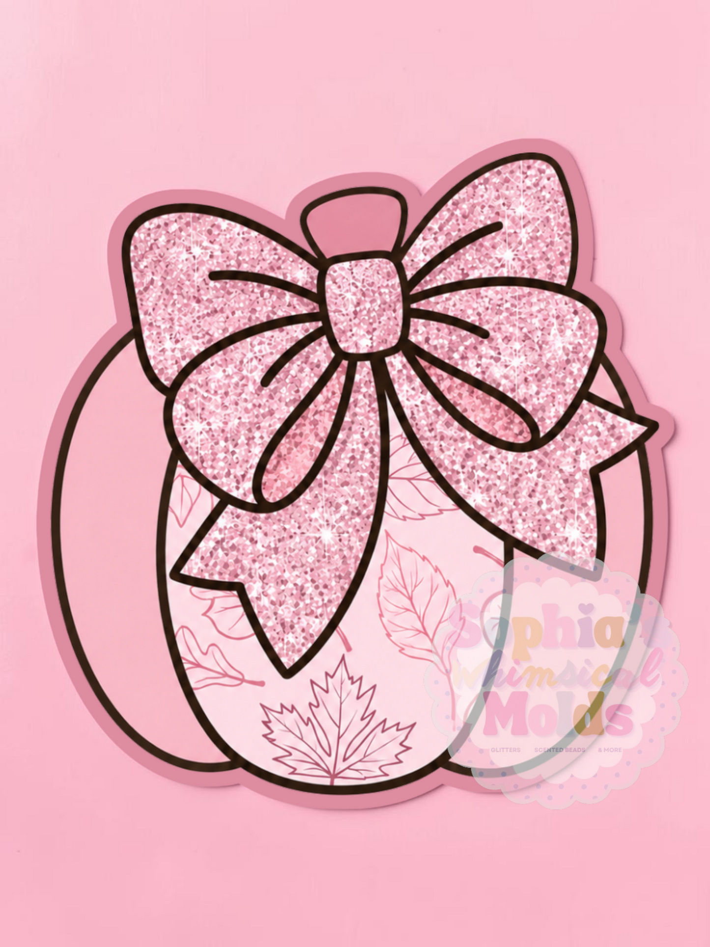 Pumpkin Bow - Cardstock Inserts for Silicone Mold