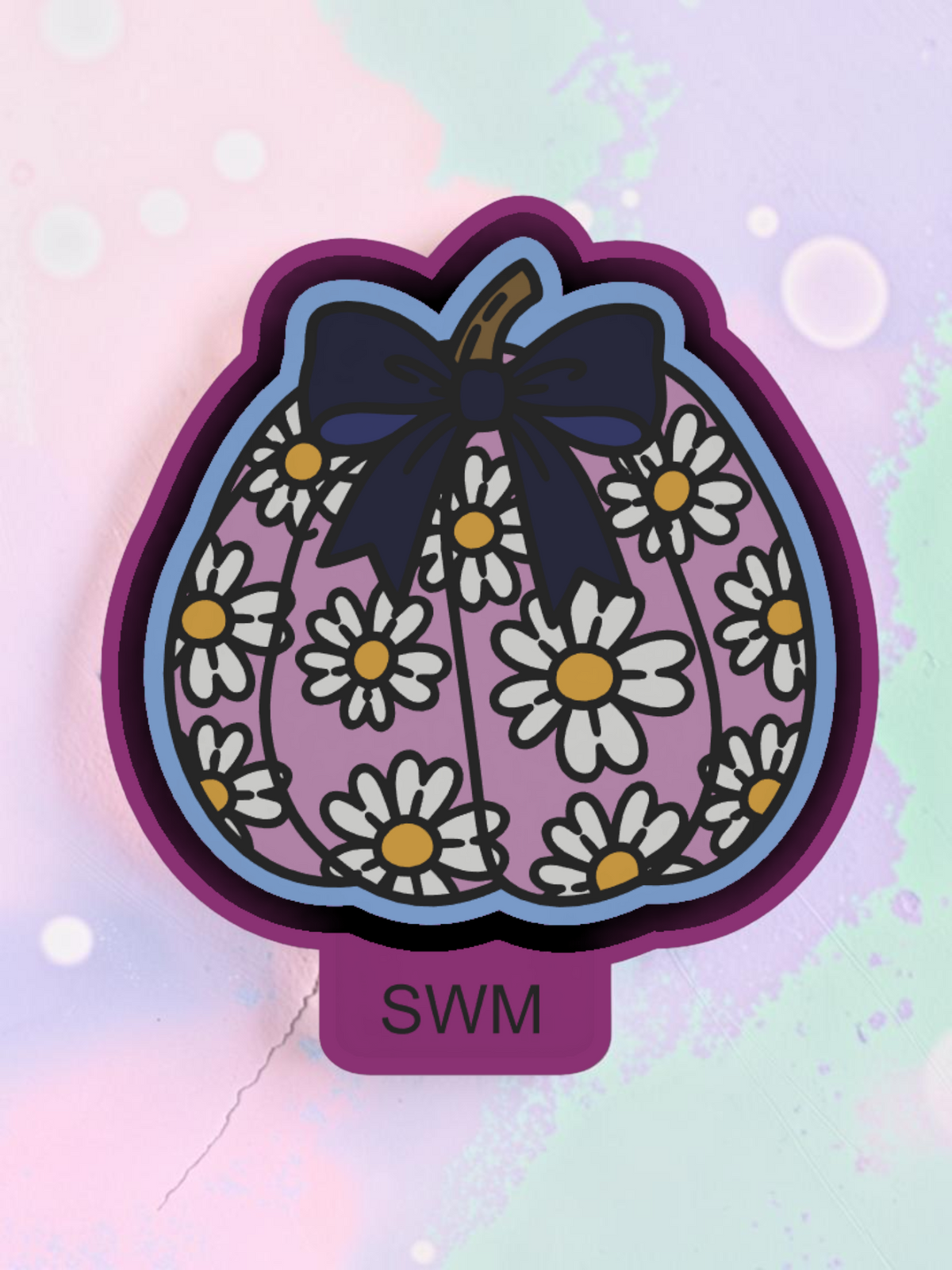 Pumpkin Flowers Bow - Custom Premium Car Air Freshener