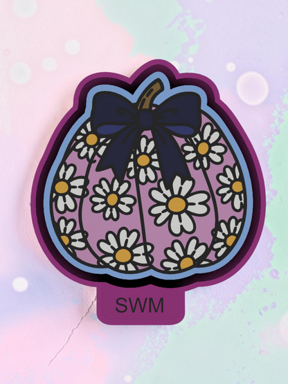 Pumpkin Flowers Bow - Custom Premium Car Air Freshener