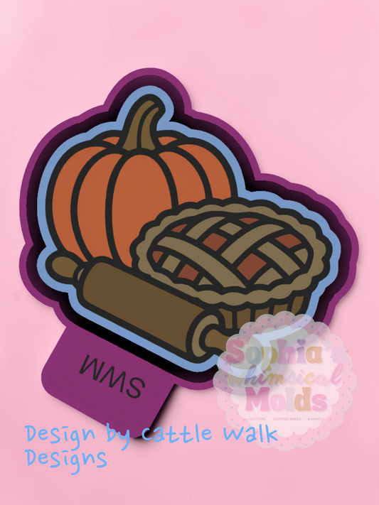 Pumpkin Pie Rolling Pin - Premium Silicone Mold