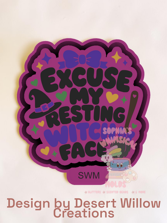Resting Witch Face - Premium Silicone Mold