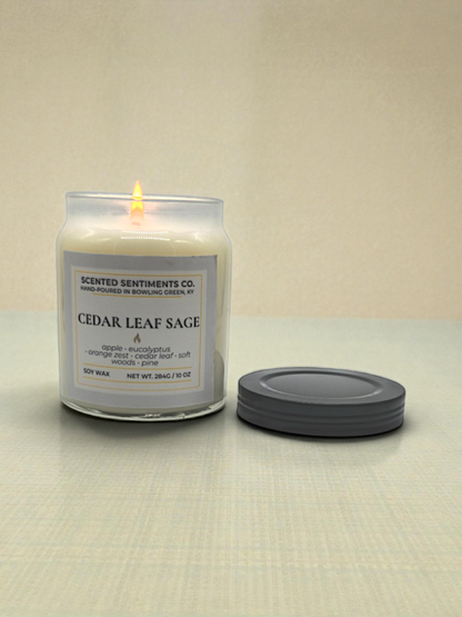 Cedar Leaf Sage - Soy Candle