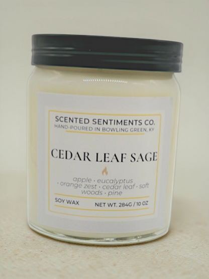 Cedar Leaf Sage - Soy Candle
