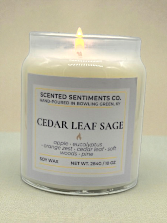 Cedar Leaf Sage - Soy Candle