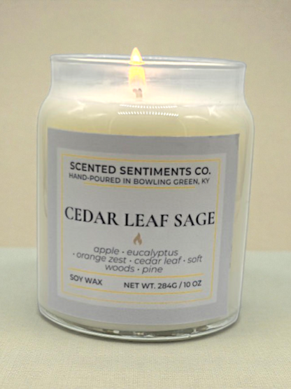 Cedar Leaf Sage - Soy Candle