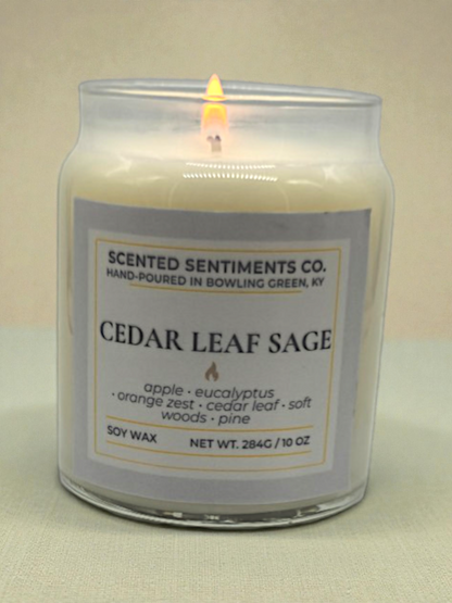 Cedar Leaf Sage - Soy Candle