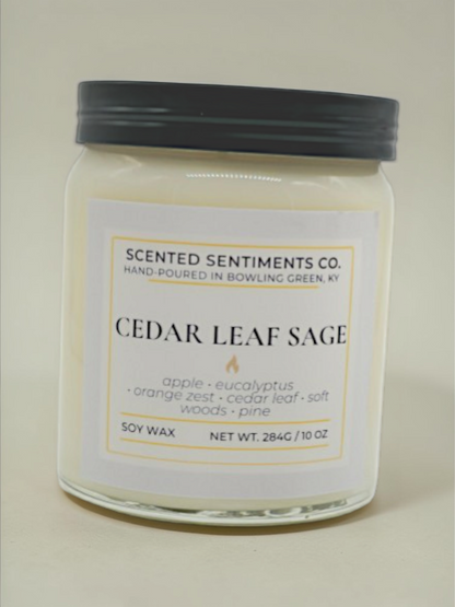 Cedar Leaf Sage - Soy Candle