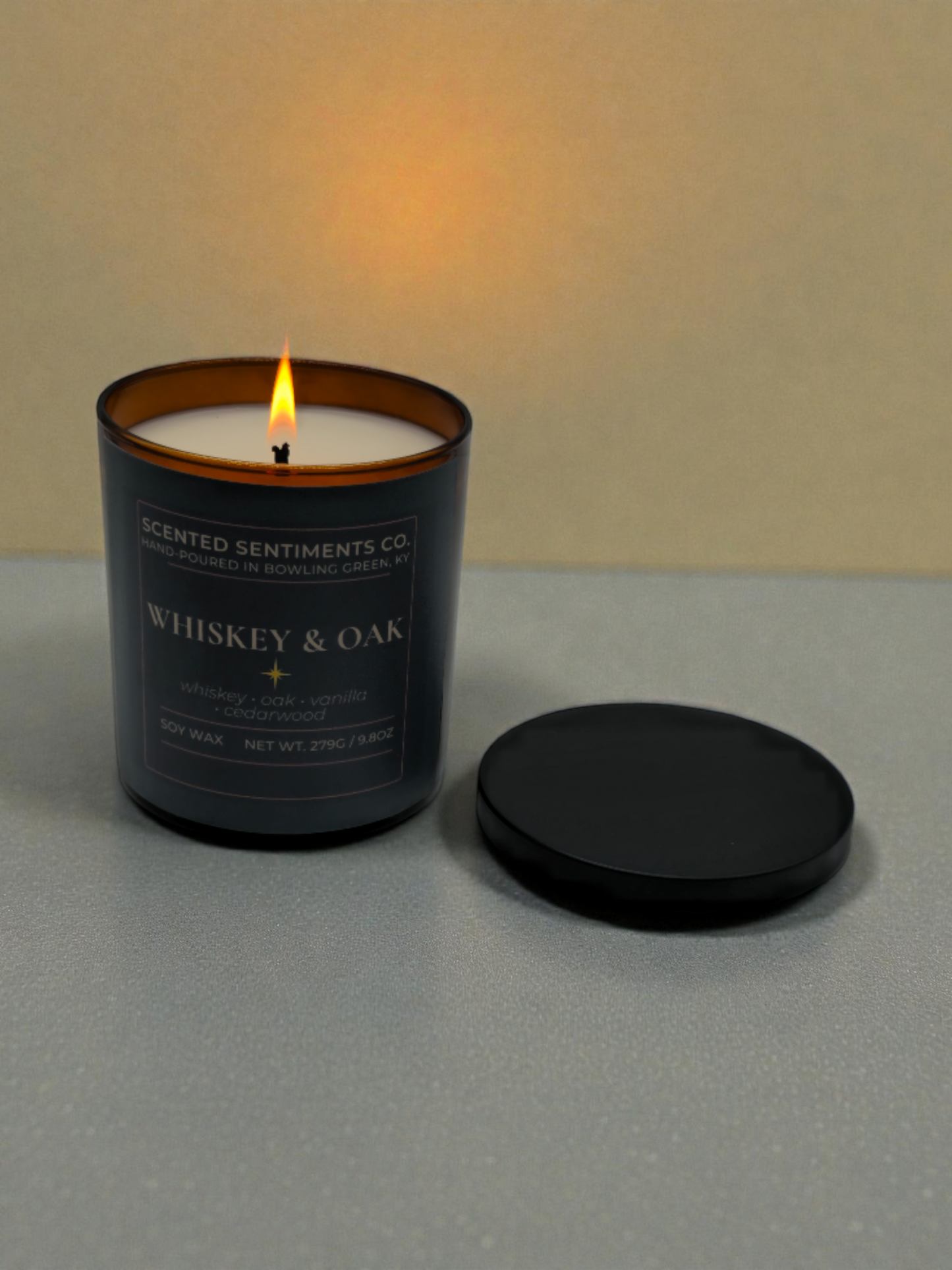 Whiskey & Oak – Soy Candle