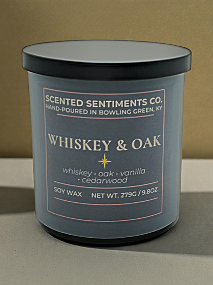 Whiskey & Oak – Soy Candle