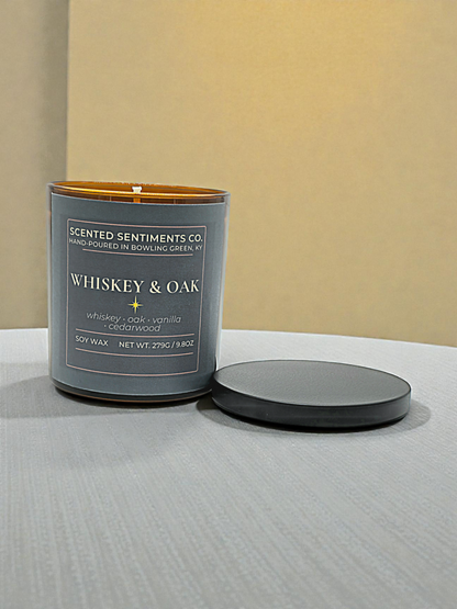 Whiskey & Oak – Soy Candle