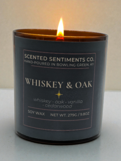 Whiskey & Oak – Soy Candle