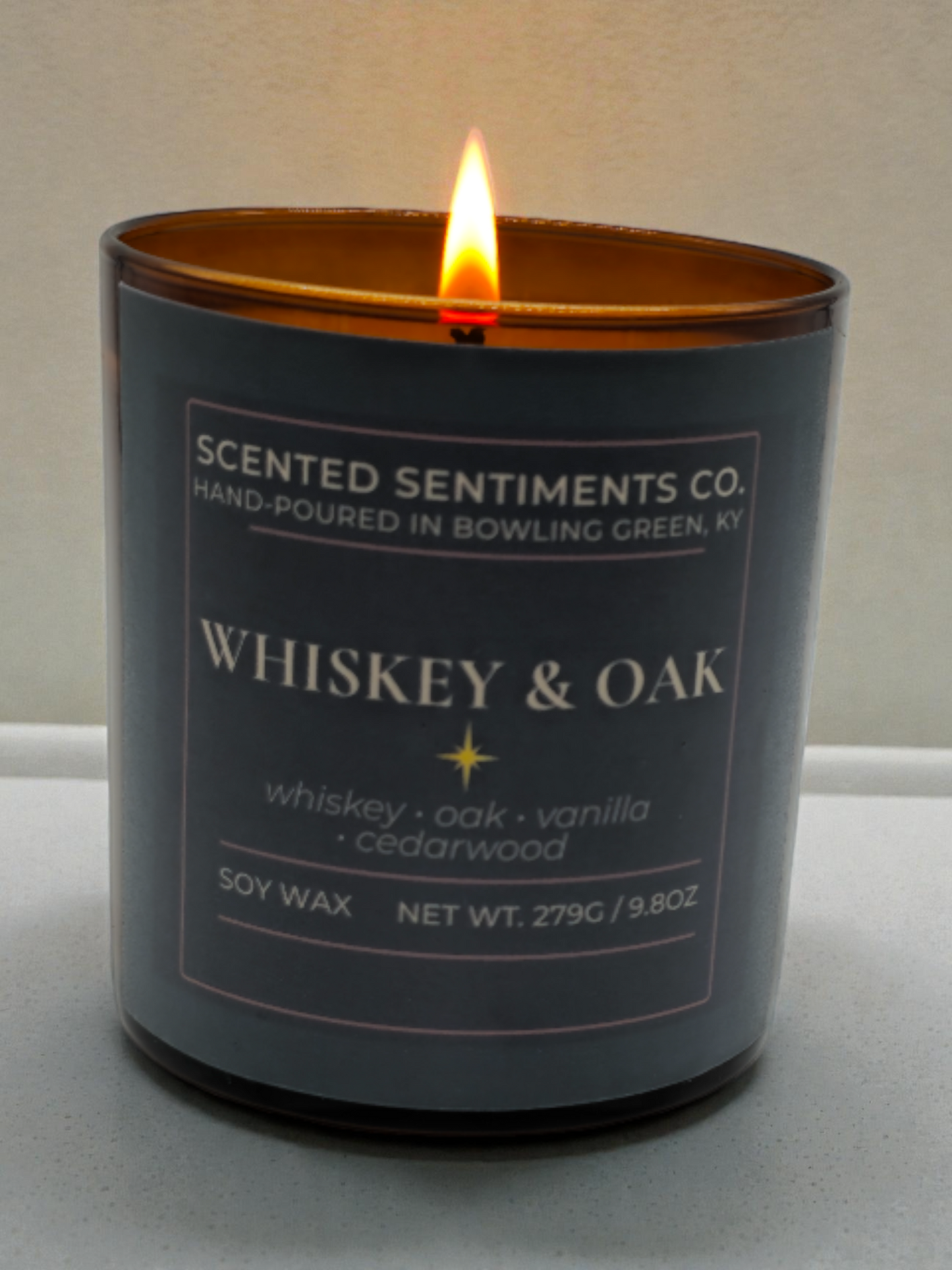 Whiskey & Oak – Soy Candle