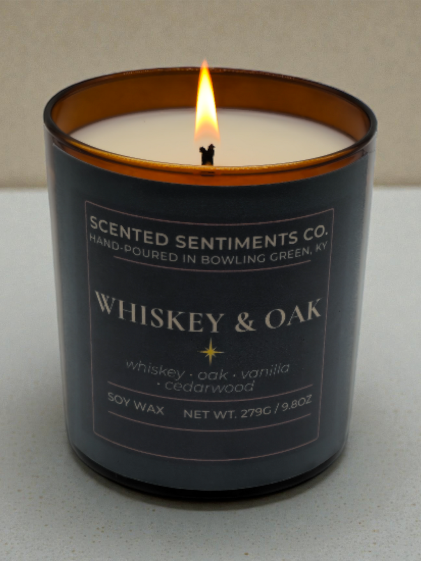 Whiskey & Oak – Soy Candle