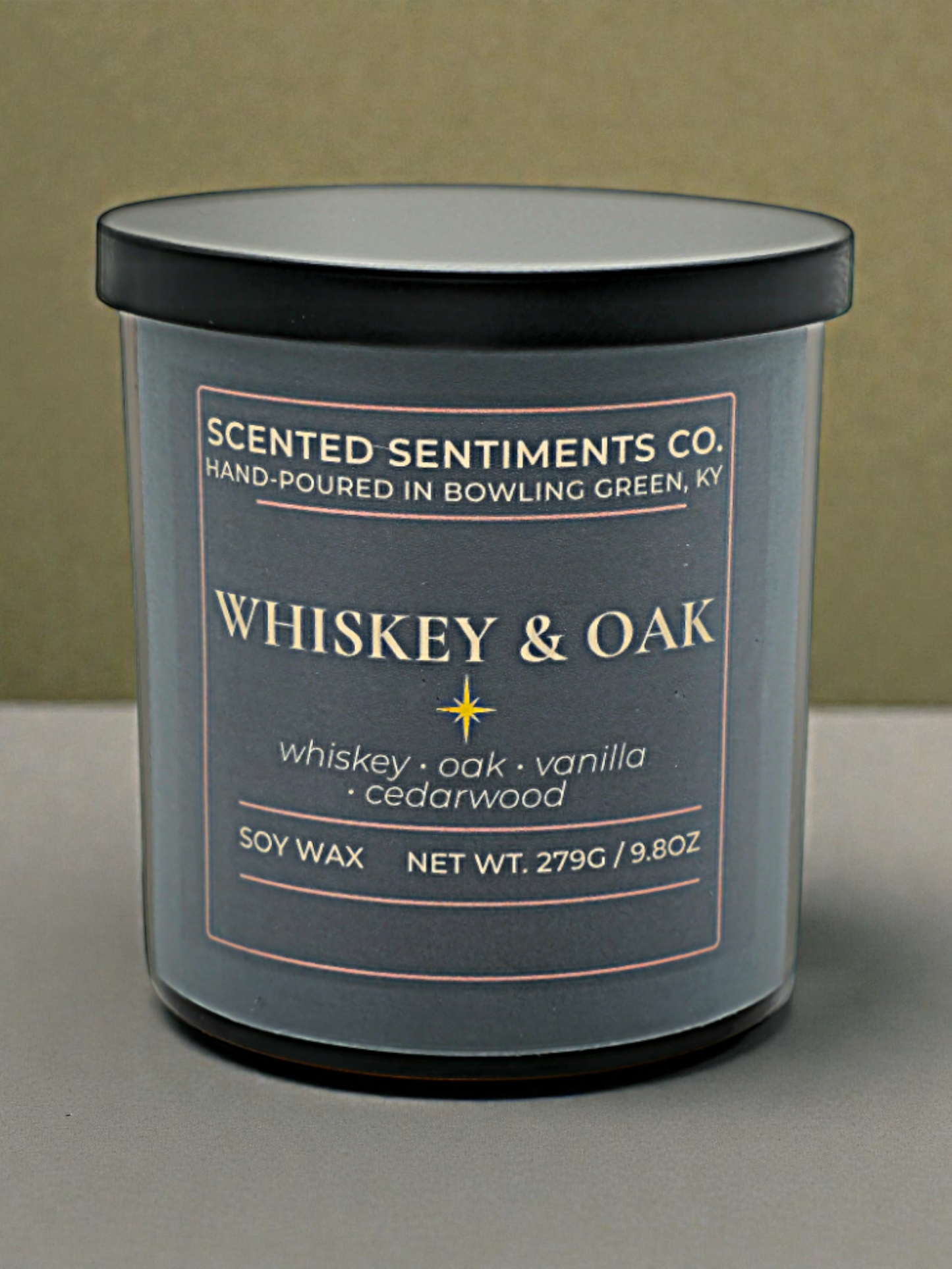 Whiskey & Oak – Soy Candle