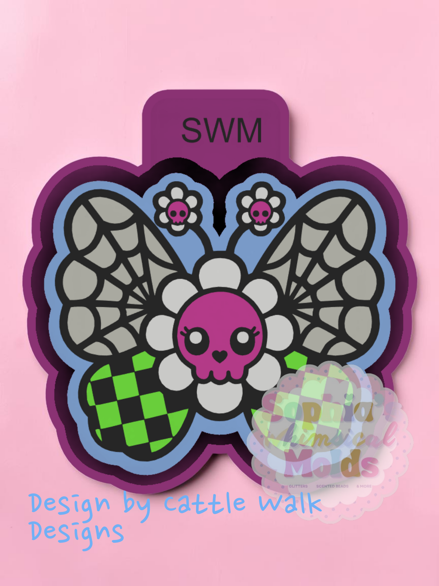 Skull Flower Moth - Premium Silicone Mold
