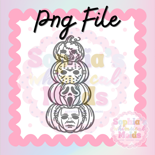 Slasher Pumpkins PNG - PNG/STL Digital Files