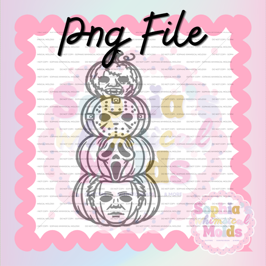 Slasher Pumpkins PNG - PNG/STL Digital Files