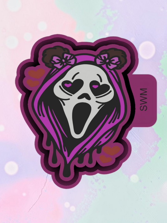 Space Buns Ghost Face - Custom Premium Car Air Freshener