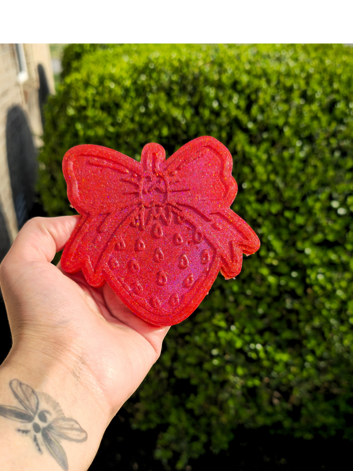 Strawberry with Bow - Premium Silicone Mold