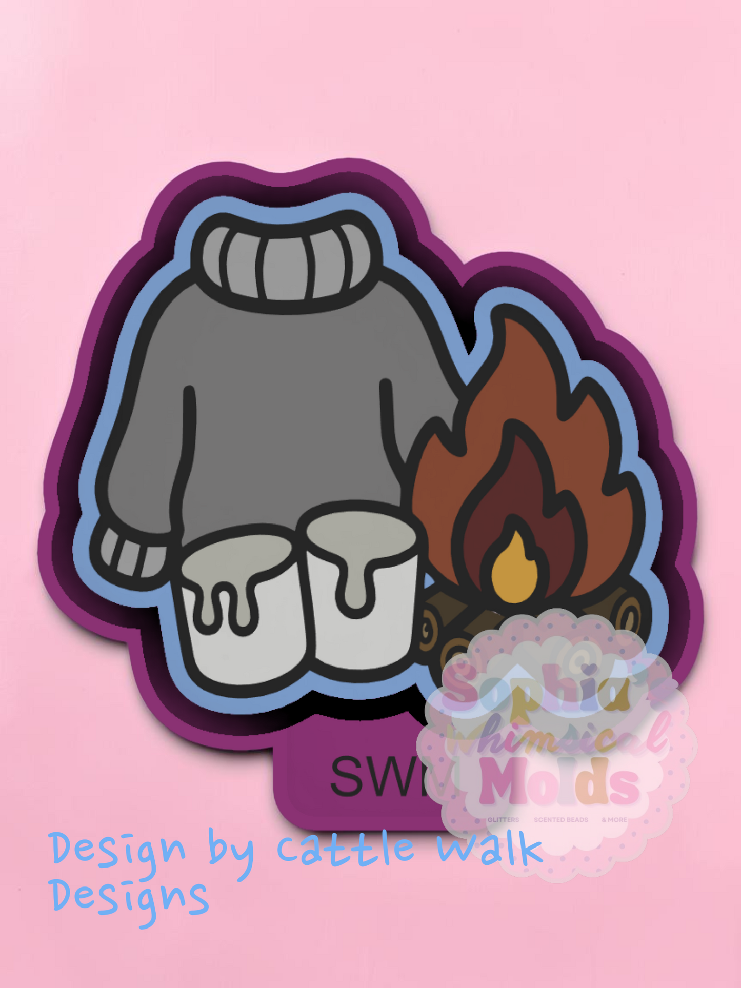 Sweater Marshmallow Fire - Premium Silicone Mold