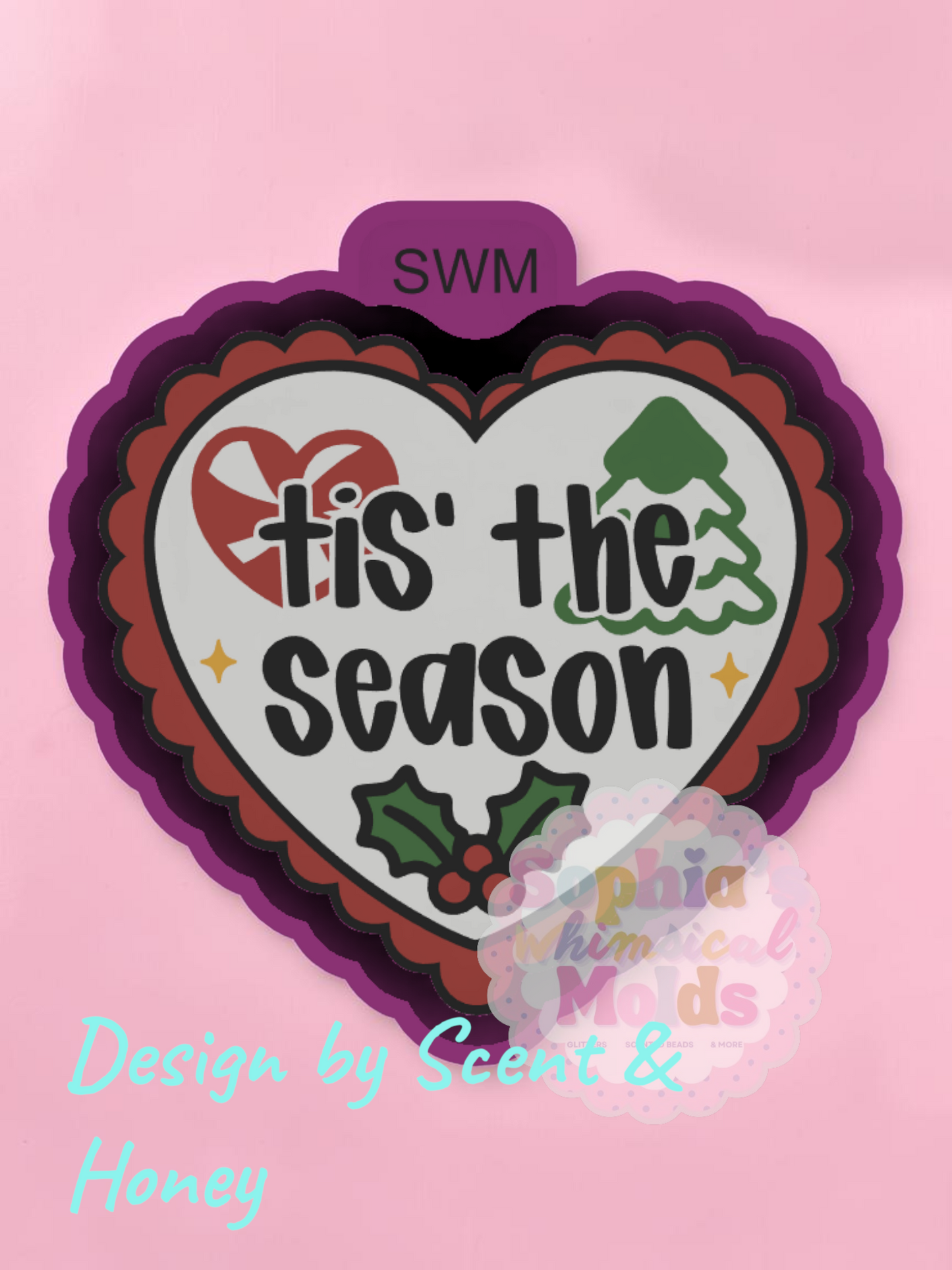 Tis the Season Christmas - Premium Silicone Mold