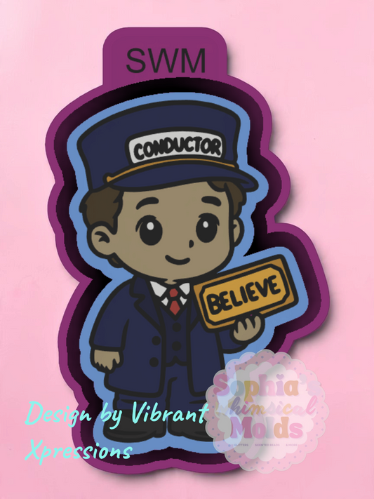 Train Conductor - Premium Silicone Mold