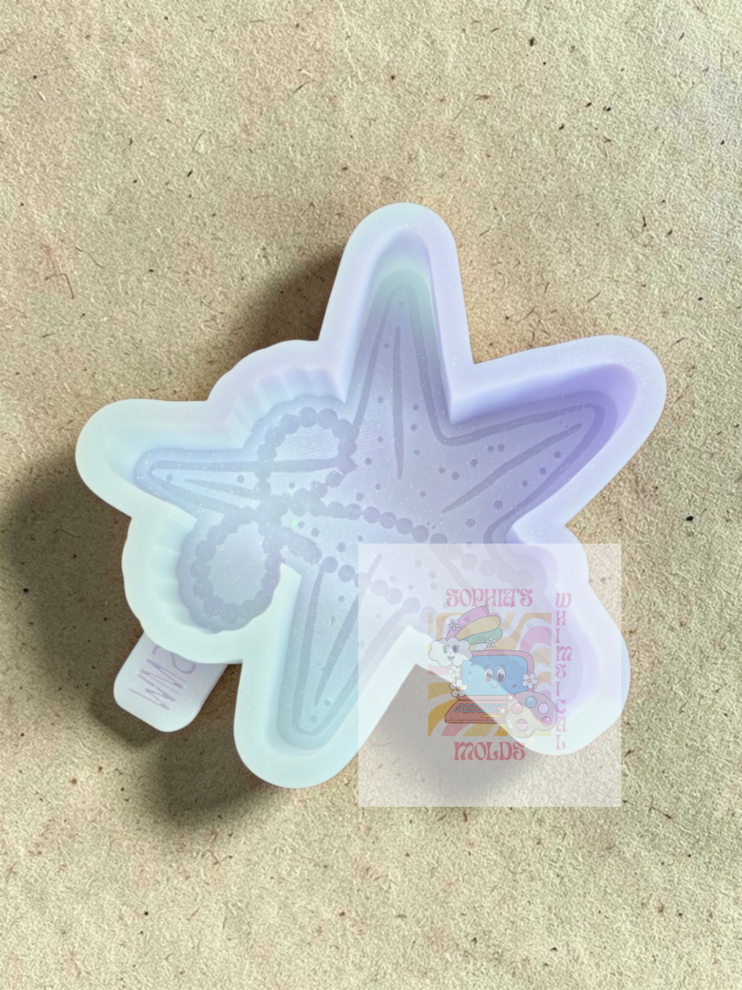 Starfish with Pearl Ribbon - Premium Silicone Mold