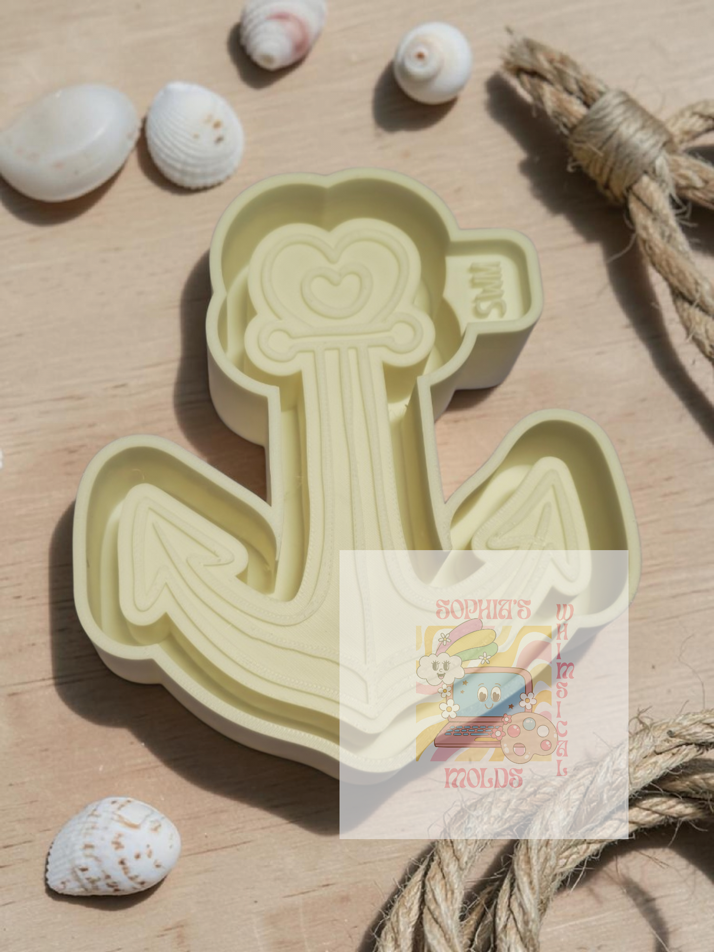 Heart-shaped Anchor - Premium Silicone Mold