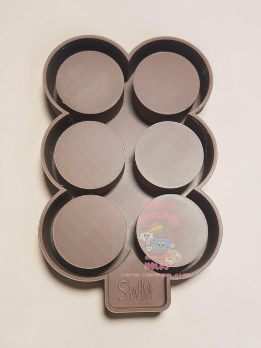 2in Circles Quantity of Six - Premium Silicone Mold