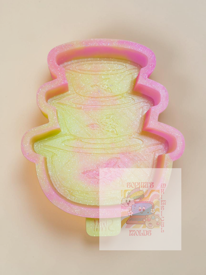 Vintage Pyrex Stacked Bowls - Premium Silicone Mold