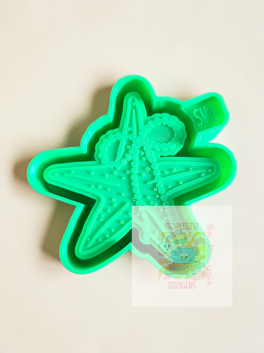 Starfish with Pearl Ribbon - Premium Silicone Mold