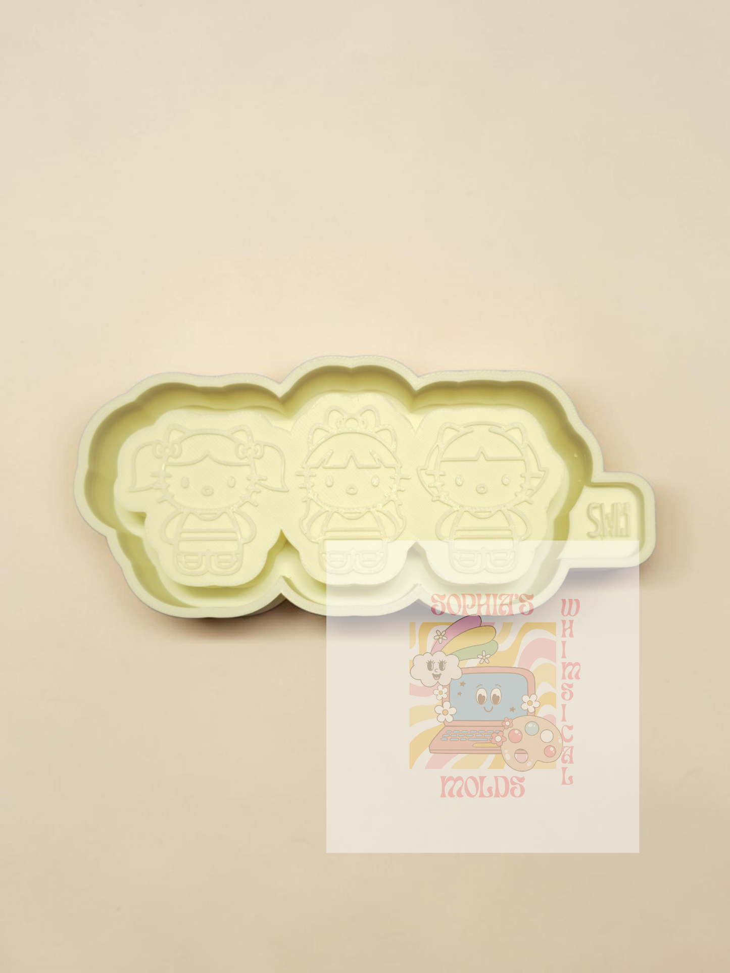PowerPuff Hello Kitties - Premium Silicone Mold