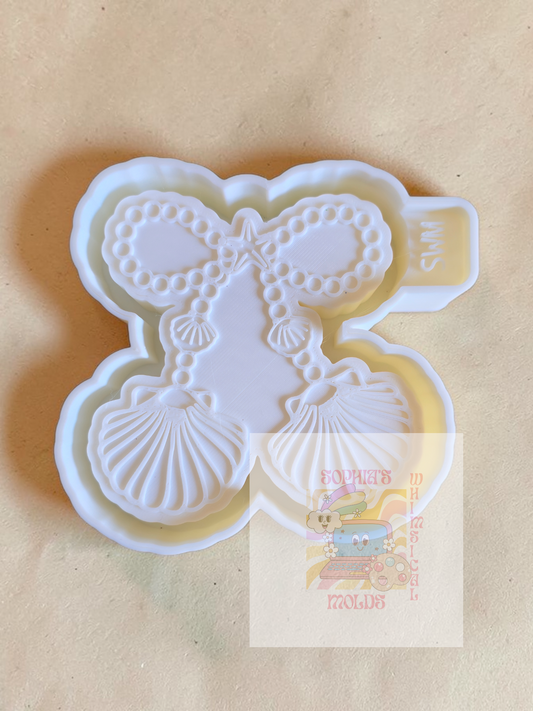 Seashell Pearl Bow - Premium Silicone Mold