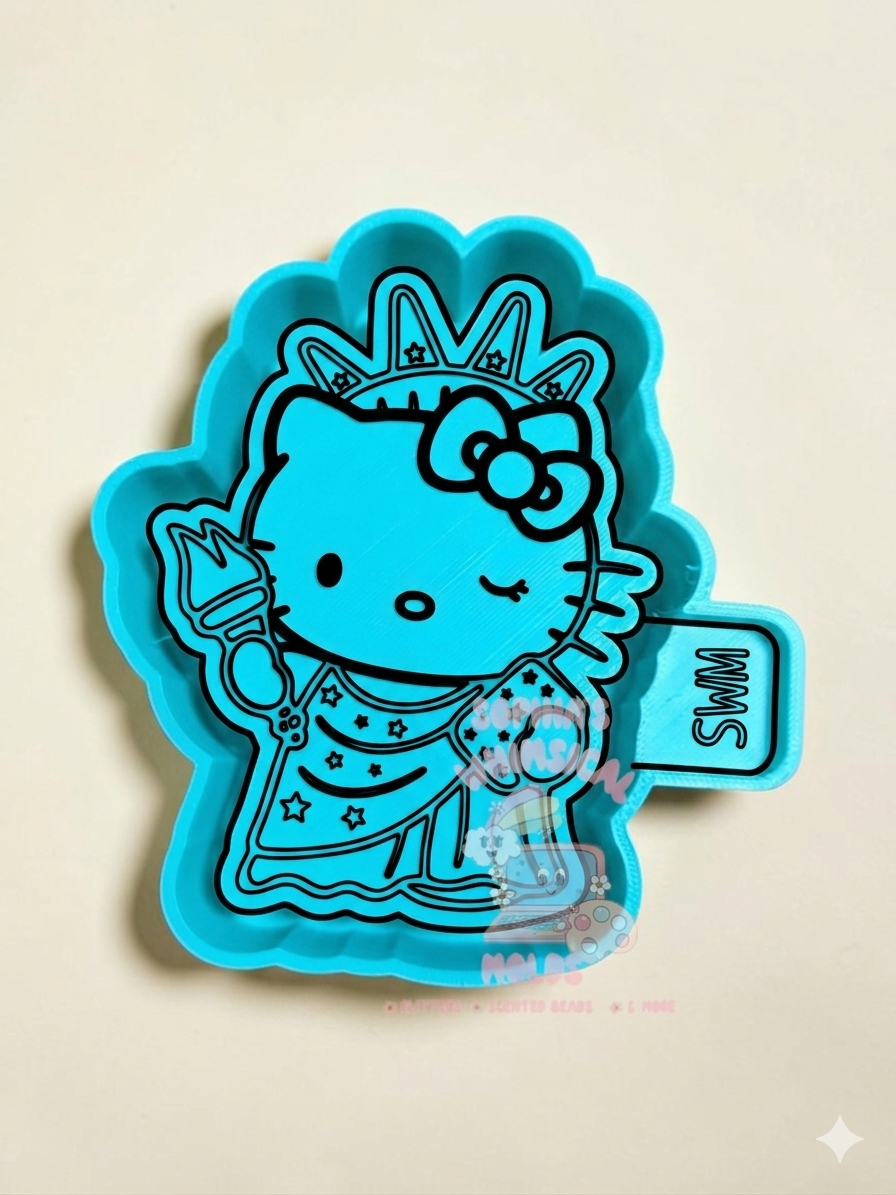 Lady Hello Kitty Liberty - Premium Silicone Mold
