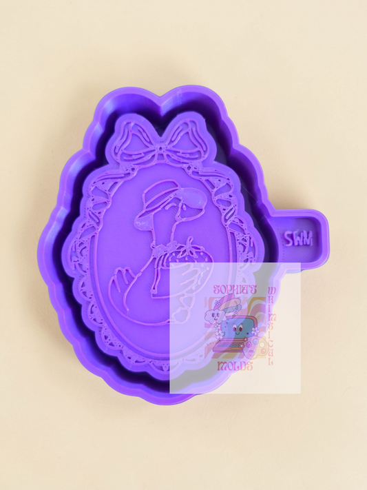 Miss Strawberry Goose in Frame - Premium Silicone Mold