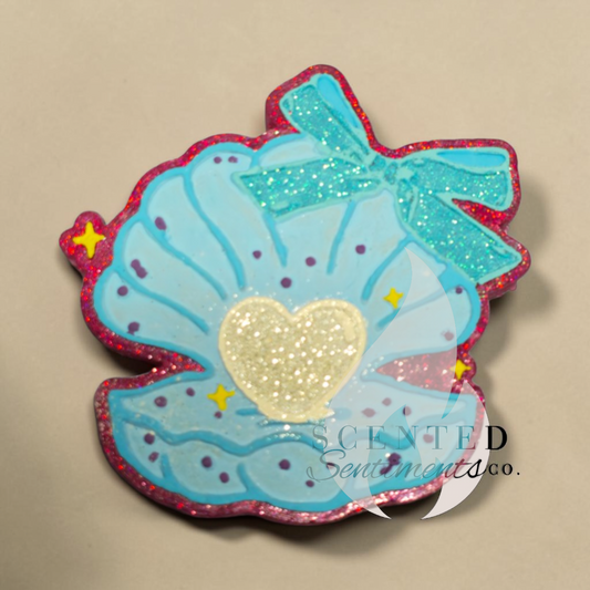 Shell with Heart Pearl - Premium Scented Car Freshie