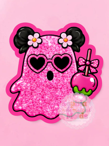 Candy Apple Ghost - Cardstock Inserts for Silicone Mold