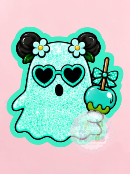 Candy Apple Ghost - Cardstock Inserts for Silicone Mold