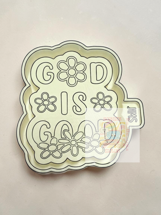 God is Good with Daisies - Premium Silicone Mold