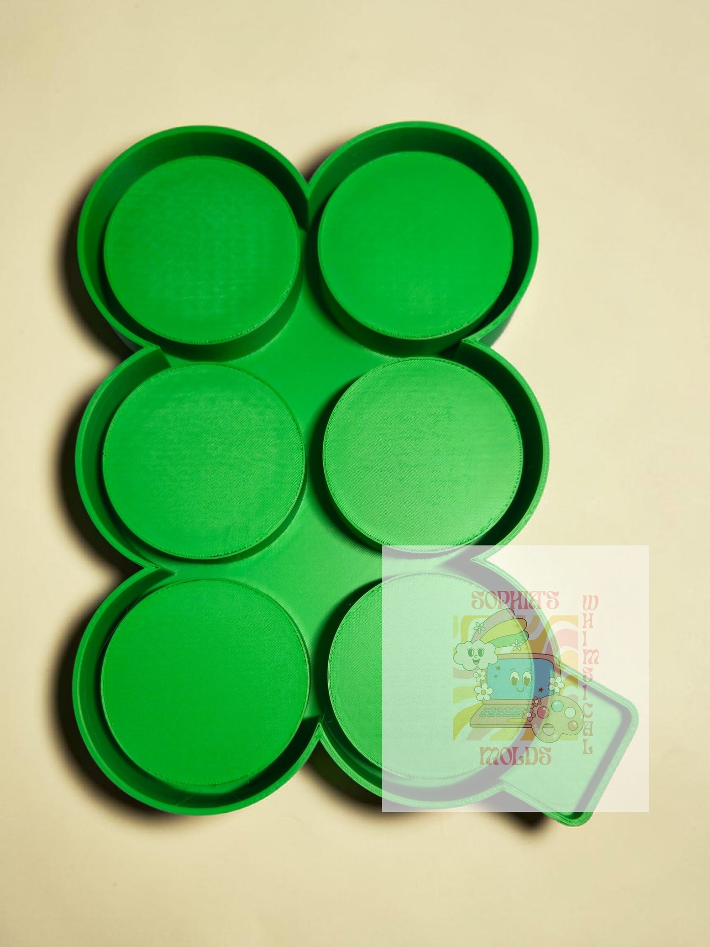 3in Circle Qty of 6 - Premium Silicone Mold