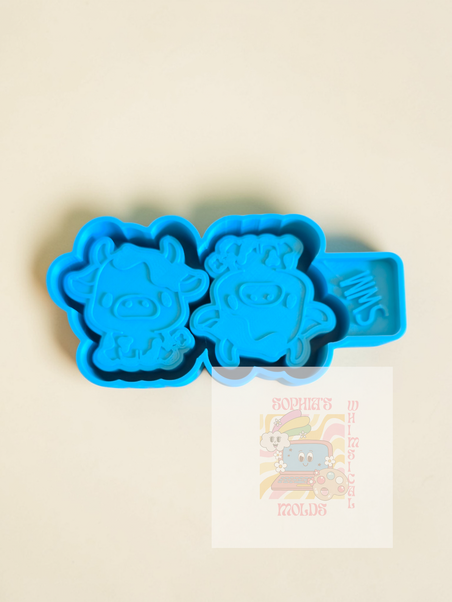 Cute Cattle Vent Clips - Premium Silicone Mold