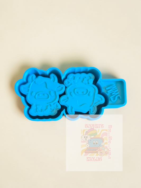 Cute Cattle Vent Clips - Premium Silicone Mold